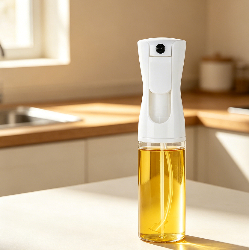 Even-Spray Glass Oil Dispenser with Filter