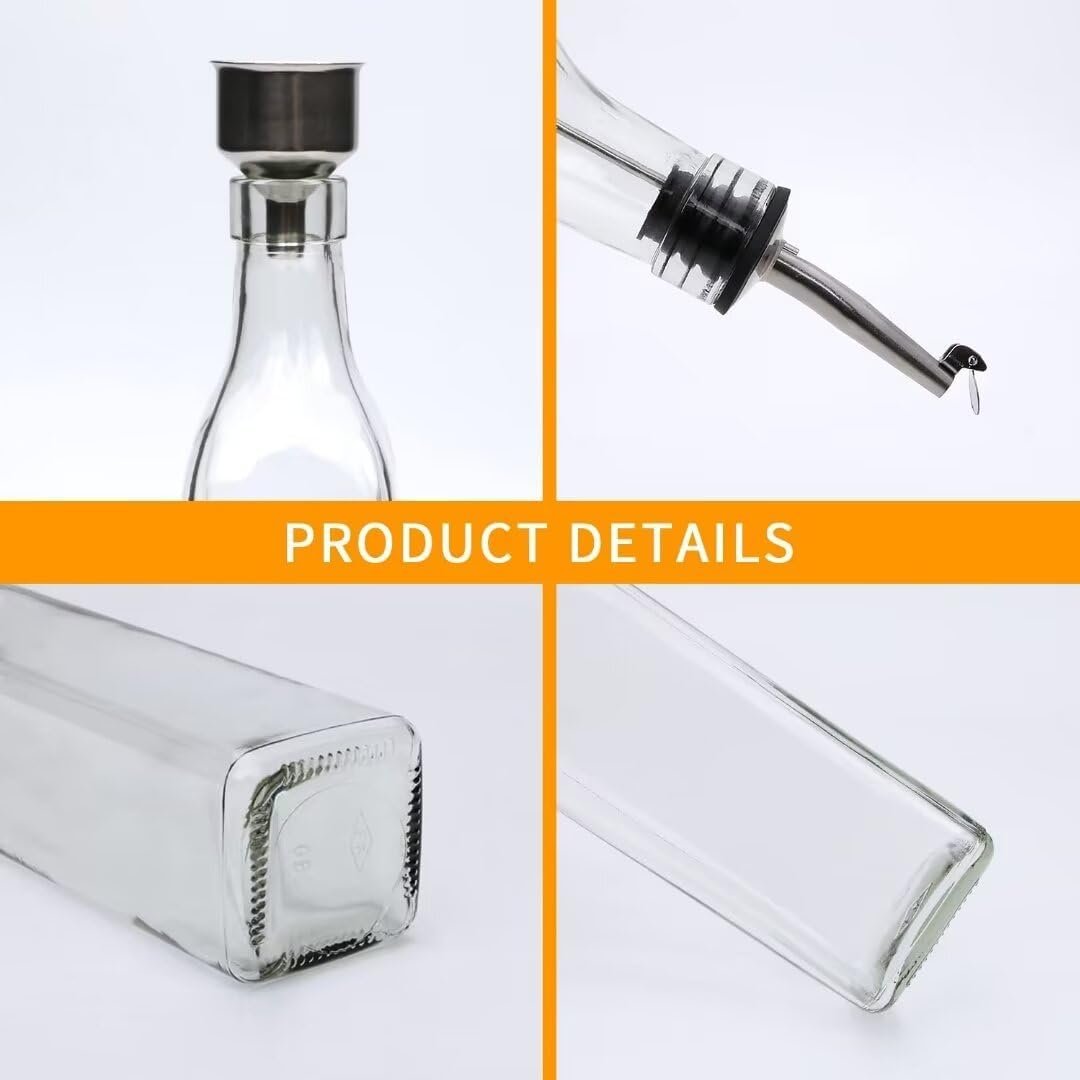 8-Pack Glass Oil Dispenser Bottle Set - Image 2