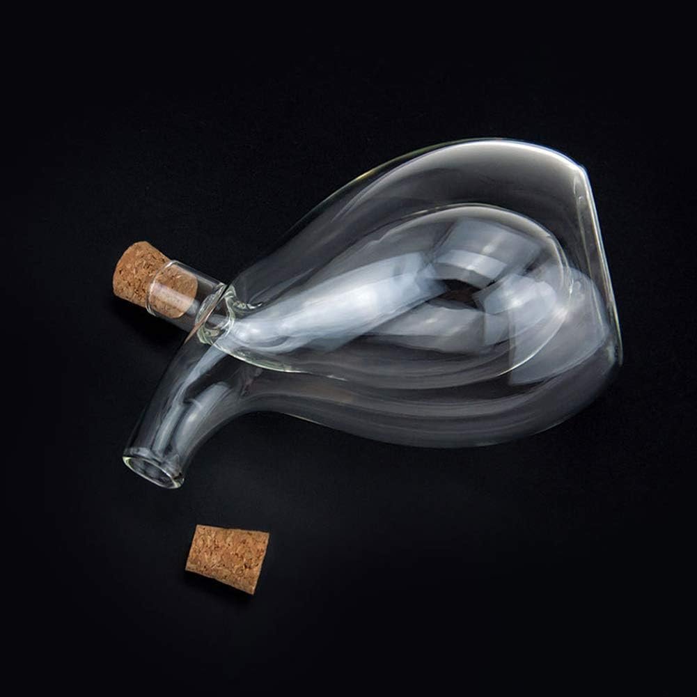 Hand-Blown Glass Oil Vinegar Cruet Bottle - Image 2
