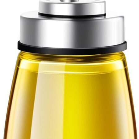 1-Pack Glass Oil Dispenser Automatic Lid
