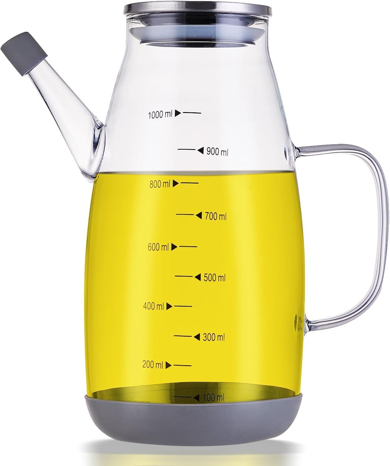 1-Pack Glass Oil Dispenser Drip-Free Base