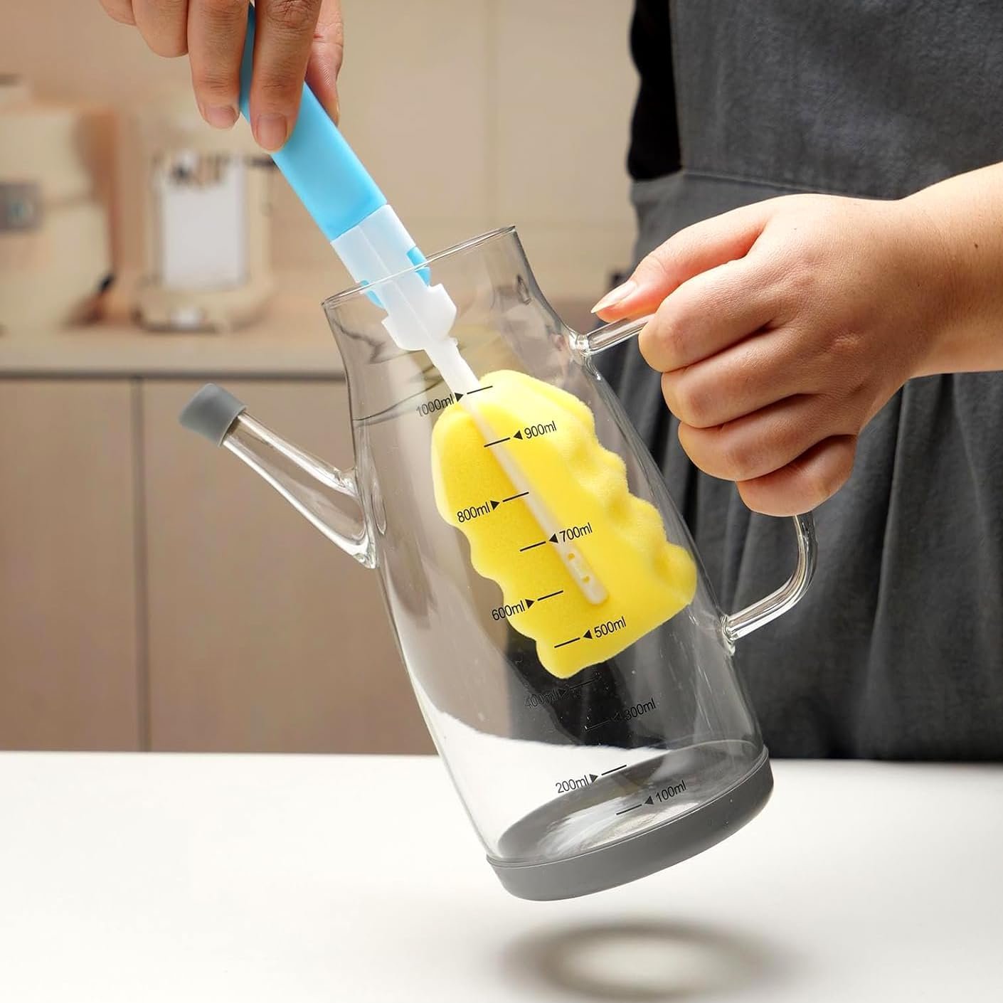 1-Pack Glass Oil Dispenser Drip-Free Base - Image 2