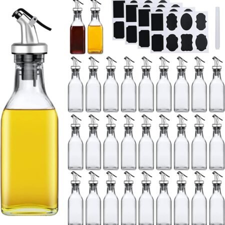 30-Pack Glass Oil Dispenser Bottle Set