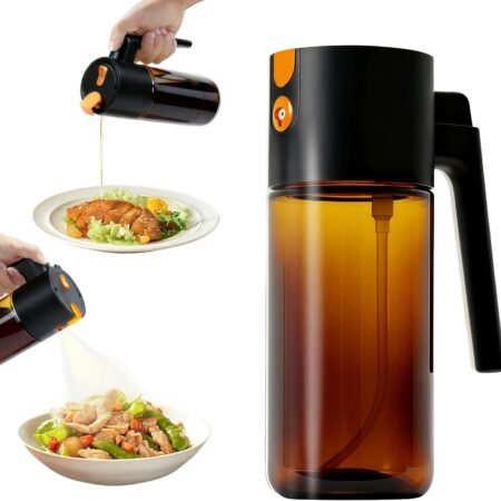 2-in-1 Glass Oil Sprayer Anti-Clog Filter